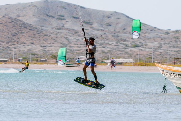 Thrilling kitesurfing experience on the waters of Cabo de La Vela, Colombia.