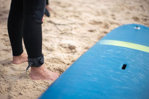 Sandy beach surfing camp Cyprus