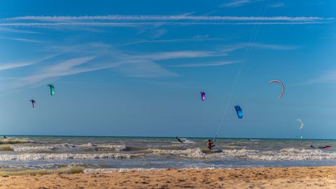 Kite surf beach Italy